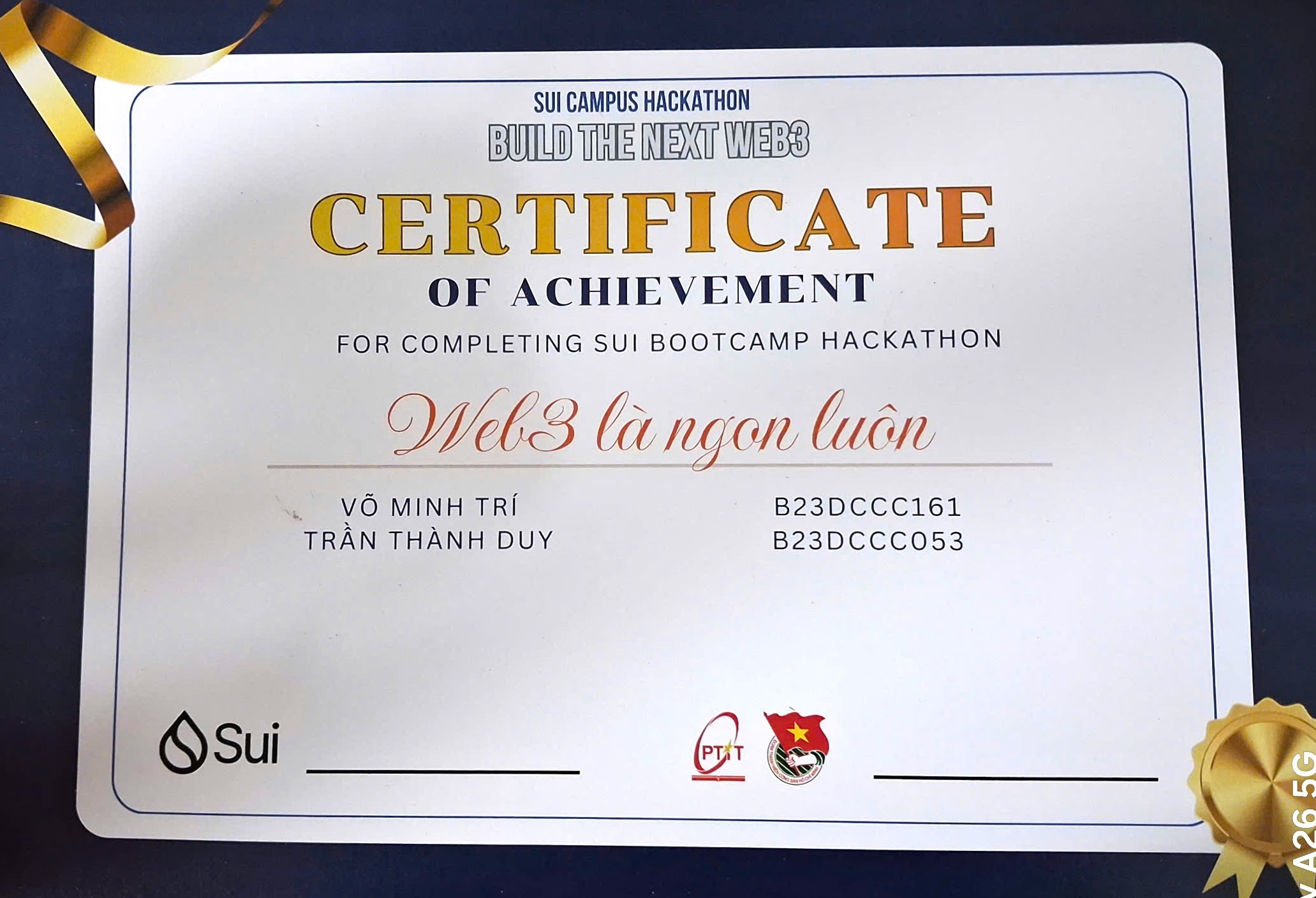 SUI Campus Hackathon : Build the Next Web3